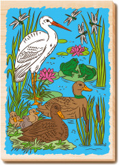 Доска для выжигания и росписи «На пруду» - Фото 1