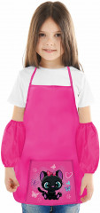 Фартук с нарукавниками для уроков труда «Black kitten» - Фото 1