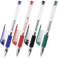 Набор ручек гелевых с резиновым грипом - Фото 1