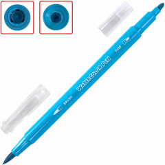 Набор фломастеров двусторонних с кистью - Фото 3