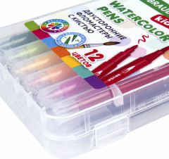 Набор фломастеров двусторонних с кистью - Фото 16