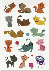 Наклейки зефирные «Котята» - Фото 1