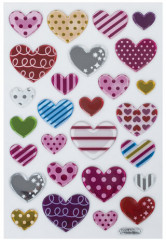 Наклейки объёмные «Сердца» - Фото 1