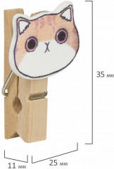 Прищепки декоративные «Котики» - Фото 3