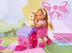 Кукла Еви с собачкой в домике, 12 см - Фото 2