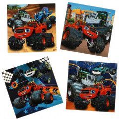 Набор пазлов 4 в 1 «Суперджипы» - Фото 1