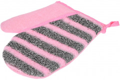 Мочалка-варежка двусторонняя - Фото 1