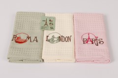 Набор вафельных полотенец «Karna» City (40х60, 3 шт) - Фото 2