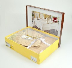 Скатерть с салфетками «Monalit» Vipcoton Set (жаккард, размер 160x220 см) - Фото 2