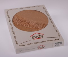 Скатерть круглая «Evdy» KDK (с гипюром, размер 160xQ см) - Фото 1