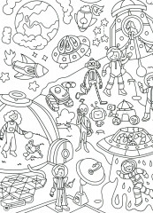 Раскраска-виммельбух. Для мальчиков - Фото 1