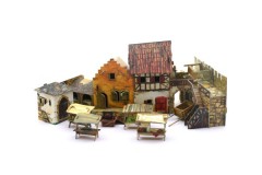 Сборная модель из картона «Городская площадь. Рынок» - Фото 1