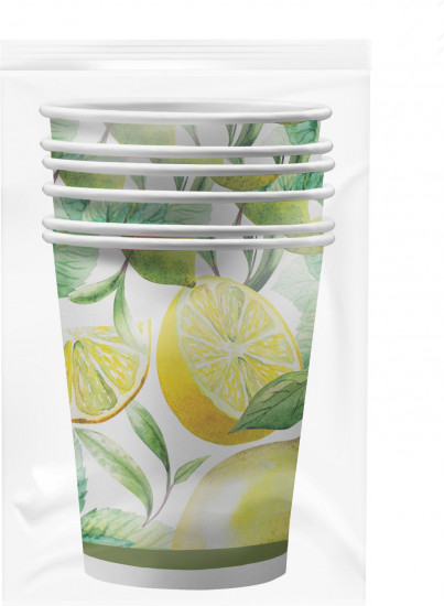 Набор стаканов бумажных «Лимоны»