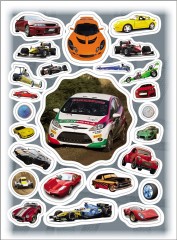 100 наклеек. Быстрые машины - Фото 2