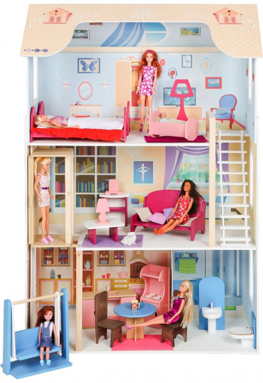 Дом кукольный с мебелью «Грация»