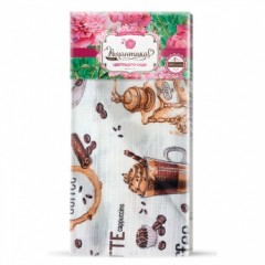 Полотенце вафельное Романтика «Венский кофе», 40х50 см - Фото 1