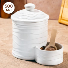 Банка для сыпучих продуктов с ложкой «Айсберг волны» - Фото 5