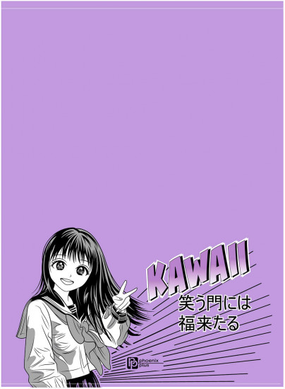 Папка для тетрадей школьных «Манга»