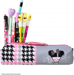 Пенал школьный «Девочка с бантом» - Фото 3