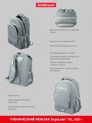 Рюкзак ученический «ErgoLine» - Фото 6