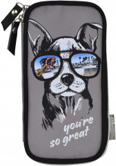 Пенал школьный «Собака в очках» - Фото 1