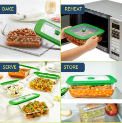 Контейнер для запекания и хранения с крышкой - Фото 2