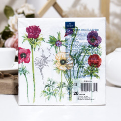 Набор салфеток бумажных «Анемоны» - Фото 1