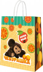 Пакет подарочный «Чебурашка с вертолётиком» - Фото 1