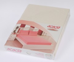 Простыня на резинке «Acacia» (2-спальная, хлопок, 160×200+30 см), цвет фиолетовый - Фото 1