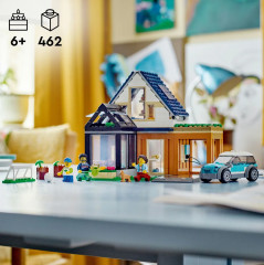 Конструктор City 60398 Семейный дом и электромобиль. Family House and Electric Car - Фото 4