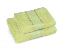 Полотенце махровое с вискозным бордюром «Cozy home» (бамбук, 50x100) - Фото 2