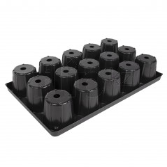 Кассета для рассады 31х52см, 15 круглых ячеек - Фото 1