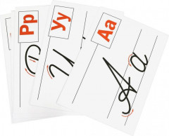 Учимся писать буквы. 32 демонстрационные карты - Фото 1