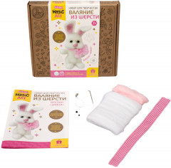 Набор для валяния из шерсти «Зайка» - Фото 5