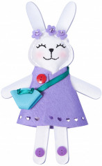 Набор для изготовления игрушки из фетра «Заинька-стиляга» - Фото 3