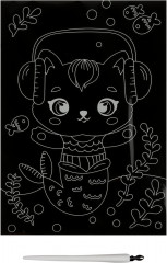 Гравюра с мультицветной основой «Музыка» - Фото 1