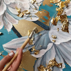 Картина-панно по номерам с поталью «На поднятых парусах» - Фото 3