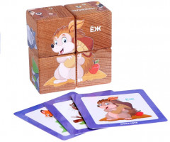 Набор кубиков «Лесные жители» - Фото 1