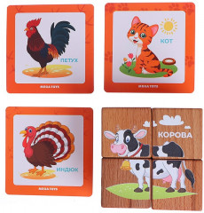 Набор кубиков «Домашние животные» - Фото 4