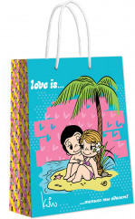 Пакет подарочный «Love is...» - Фото 1