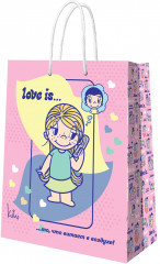 Пакет подарочный «Love is...» - Фото 1