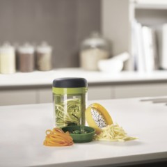 Терка спиралайзер «Spiro» с тремя лезвиями и контейнером для хранения - Фото 7