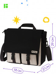 Рюкзак-сумка «Square black» - Фото 1