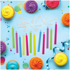 Набор свечей для торта с цветным пламенем - Фото 1