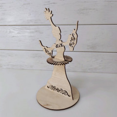 Cалфетница «Девушка в платье с орнаментом» - Фото 1