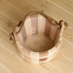 Ведро для бани с пластиковой вставкой - Фото 1