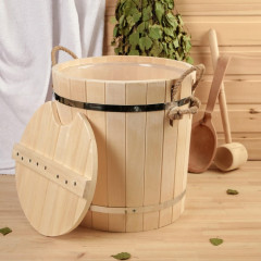 Запарник из липы с крышкой - Фото 1