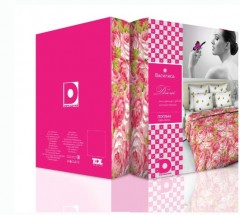 Комплект постельного белья «Феерия цвета» (рис. 5808, евро, поплин, 2 наволочки 70х70) - Фото 1