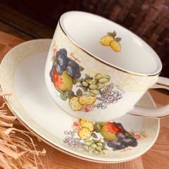 Чашка с блюдцем «Фрукты» - Фото 1