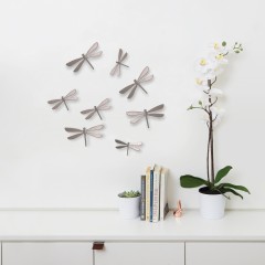 Декор для стен «Wallflutter» (8 элементов), никель - Фото 1